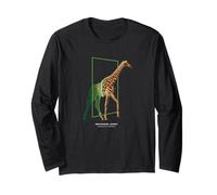 Cyber Giraffe - Futuristic Portal Escape Design Long Sleeve T-Shirt