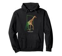 Cyber Giraffe - Futuristic Portal Escape Design Pullover Hoodie