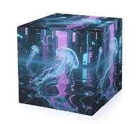 Cyber Jellyfish Magic Cube,The Original 3x3 Cube,Speed Cube Problem-Solving Brain Teaser,Easy Turning Sensory Puzzle Toy,Sensory Stress Relief Form Fidget Toys