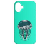 Cyber Jellyfish Robot Mecha Sci-Fi Futuristic Ocean Art Case for iPhone 16 Plus