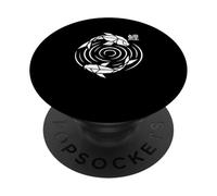 Cyber Koi Fish Japanese Harajuku Urban Techwear Aesthetic PopSockets Adhesive PopGrip