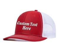 Cyber Monday Deals Custom Logo Embroidered Trucker Hats for Men Personalized Adjustable Snapback Mesh Cap Great for Outdoors Baseball Cap