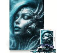 Cyber Muse Jigsaw Puzzles for Adults 1000 Piece Brain Agility Restful Game Happy Challenge Night Game (38x52cm)