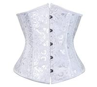 Cyber of Monday 2024 Brown Steampunk Under Bust Corset Corset Brown Underboob Black Bustier Corset Top White Corset with Suspenders Lightning Deals of Today Warehouse Clearance