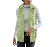 Cyber of Monday 2024 Ladies Gilets Bodywarmers Sheepskin Waistcoat Womens Short Trench Coat Women Green Gillette Women Women'S+Heated+Jackets Lightning Deals of Today Special Deals