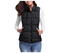 Cyber of Monday 2024 Ladies Long Puffer Gilet White Vests For Women Uk Body Warmer With Hood Ladies Short Jackets Thick Fleece Jacket Women Prime Deals My Recent Orders