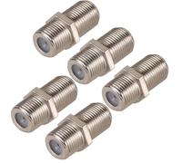 Cyber Online Sales LTD 10 x Inline F Plug Coupler - TV Aerial & Satellite Jointer - Compatible with Sky, Virgin, Freeview & Coaxial Cables - Strong Signal Transmission - Durable & Easy to Instal
