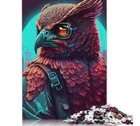 Cyber Owl Jigsaw Puzzles Puzzle for Adults Kids. 1000 Pieces Great Gifts Challenge Toy Educational Games Home Decoration for Educational Games Gifts 1000pcs (75x50cm)