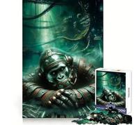 Cyber Primate︰ Survivor 1000 Pieces Jigsaws Adults Puzzles Gifts Anxiety Relief Snug Connection Fun Hobby Wall Display (38x52cm)