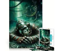 Cyber Primate︰ Survivor Teenagers 1000 Piece Jigsaw Puzzle Stress Relief High Def Print Fun Play Room Art (38x26cm)
