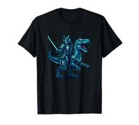 Cyber Samurai Dino Rider apparel Future War Design T-Shirt