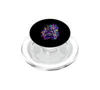 Cyber Samurai Futuristic Japanese Warrior Otaku Anime PopSockets PopGrip for MagSafe