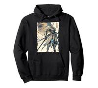 Cyber Samurai Mecha Ronin Futuristic Japan Pullover Hoodie