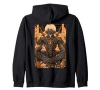 Cyber Samurai Mecha Ronin Futuristic Japan Zip Hoodie