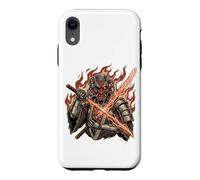 Cyber Samurai Tshirt Japanese Demon Mask Edge Runners Punk Case for iPhone XR