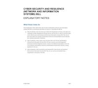 Cyber Security and Resilience (Network and Information Systems) Bill Explanatory Notes (House of Lords) HLB 32-EN