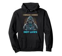 Cyber Security Code Breaker Ethical Hacker Humor Pullover Hoodie