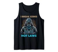 Cyber Security Code Breaker Ethical Hacker Humor Tank Top
