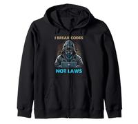 Cyber Security Code Breaker Ethical Hacker Humor Zip Hoodie