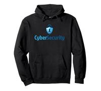 Cyber Security - Cyber Lock Blue Pullover Hoodie, Adult Unisex, Black, Large