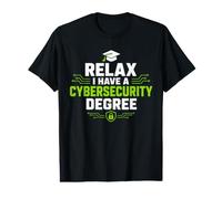 Cyber Security Degree Funny IT Security Ethical Hacker Value Graphic T-Shirt