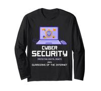 Cyber Security Digital Assets Guardian Internet Design Long Sleeve T-Shirt