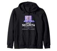 Cyber Security Digital Assets Guardian Internet Design Zip Hoodie
