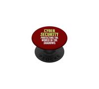 Cyber Security Ethical Hacker Protecting the World in Shadow PopSockets Adhesive PopGrip