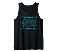 Cyber Security Hacker Skull Ethical Computer Privacy Humor Tank Top