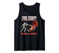 Cyber Security Knight Protection Against Digital Dragons Tank Top