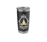 Cyber Security - Linux - Break Stuff Like a Pro - Hacker Stainless Steel Insulated Tumbler