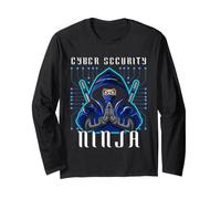 Cyber Security Ninja IT Analyst Ethical Hacker Design Long Sleeve T-Shirt