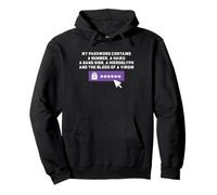 Cyber Security Password Rules Funny IT Login Humor Pullover Hoodie