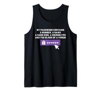 Cyber Security Password Rules Funny IT Login Humor Tank Top