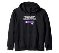 Cyber Security Password Rules Funny IT Login Humor Zip Hoodie