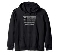 Cyber Security Password Rules Funny IT Login Tech Humor Zip Hoodie