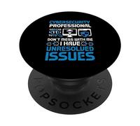 Cyber security Professional Funny IT Security Ethical hacker PopSockets Adhesive PopGrip