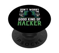Cyber security Professional Funny IT Security Ethical hacker PopSockets Adhesive PopGrip