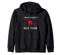 Cyber Security Red Team Analyst Lock Infosec Design Zip Hoodie