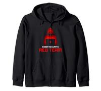 Cyber Security Red Team Analyst Lock Infosec Design Zip Hoodie