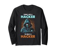Cyber Security Think Like Hacker Ethical Defense Humor Long Sleeve T-Shirt