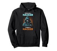 Cyber Security Think Like Hacker Ethical Defense Humor Pullover Hoodie