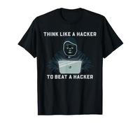 Cyber Security Think Like Hacker Ethical Defense Humor T-Shirt