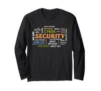 Cyber Security Word Cloud IT InfoSec Threat Terms Design Long Sleeve T-Shirt