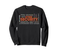 Cyber Security Word Cloud IT InfoSec Threat Terms Design Sweatshirt