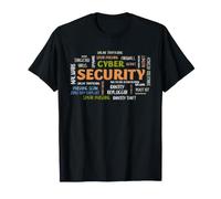 Cyber Security Word Cloud IT InfoSec Threat Terms Design T-Shirt