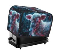 Cyber Sheep Toaster Cover 2 Slice Kitchen Small Appliance Covers With Pockets Dust And Fingerprint Protectio