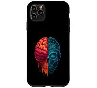 Cyber Skull and Brain Fusion Tech Mind Design AI vs Humanity Case for iPhone 11 Pro Max