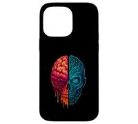 Cyber Skull and Brain Fusion Tech Mind Design AI vs Humanity Case for iPhone 14 Pro Max