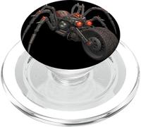 Cyber Spider Motorycycle Red Eyes Mech Design Art PopSockets PopGrip for MagSafe